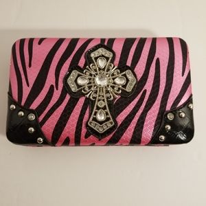 Hot pink Zebra Wallet